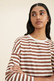 Long Sleeve Stripe Top  Coconut Pebble Stripe  hi-res