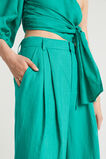 Linen Palazzo Pant  Deep Teal  hi-res