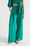 Linen Palazzo Pant  Deep Teal  hi-res