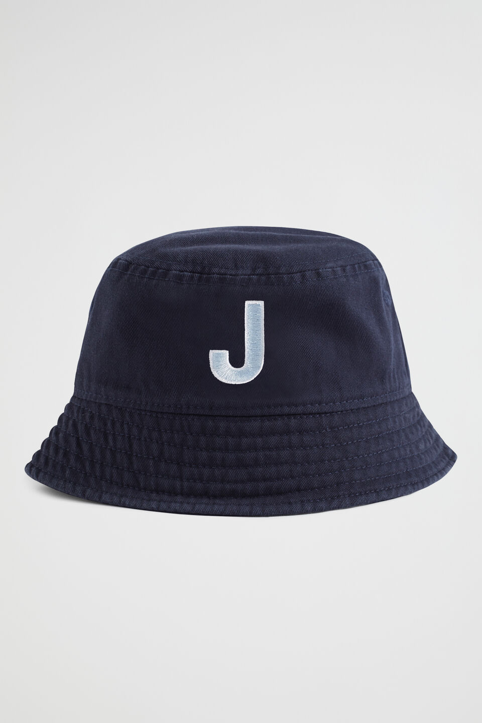 Initial Emb Bucket Hat  J
