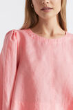 Linen Flared Top  Pale Peony  hi-res