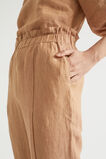 Core Linen Paperbag Pant  Light Toffee Cross Dye  hi-res