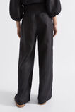 Core Linen Waisted Pant  Black  hi-res