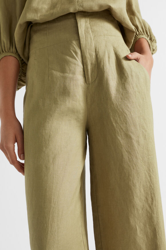 Core Linen Waisted Pant  Pistachio  hi-res