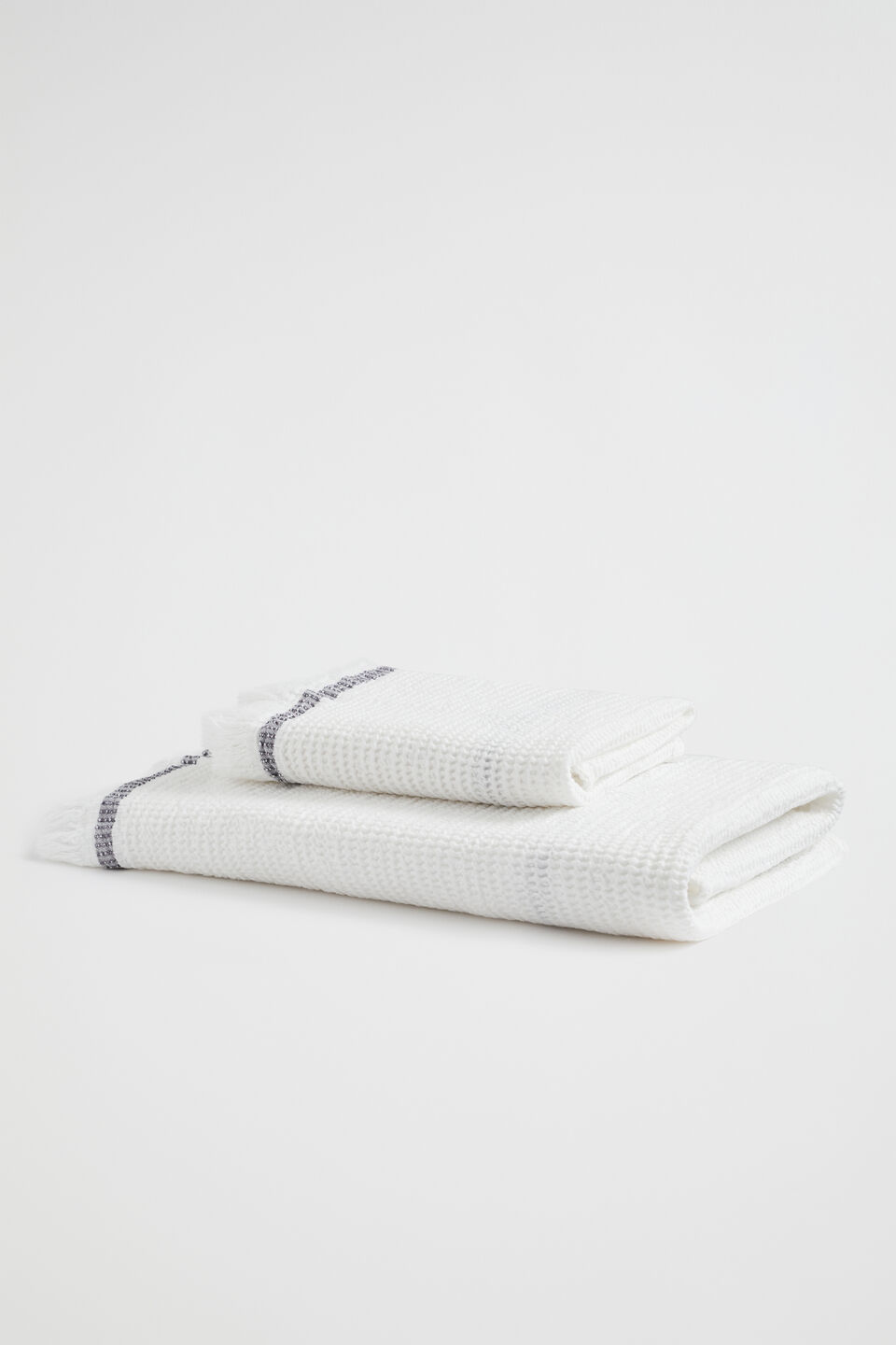 Thea Waffle Hand Towel  Antique White