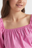 Puff Sleeve Top  Fuchsia  hi-res