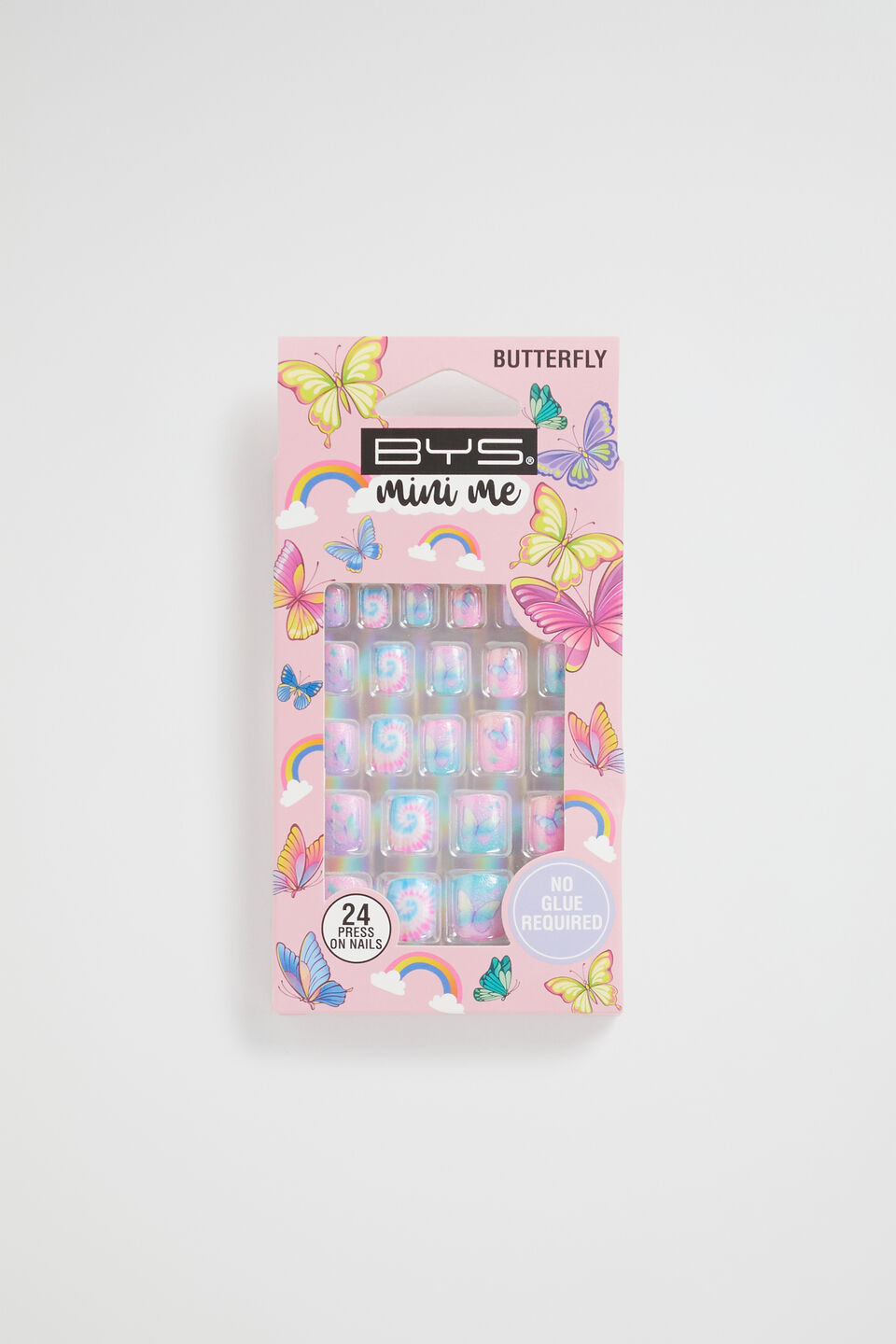 BYS Mini Me Butterfly Press On Nails  Multi