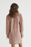 Stripe Voile Mini Dress  Peach Rose Stripe  hi-res