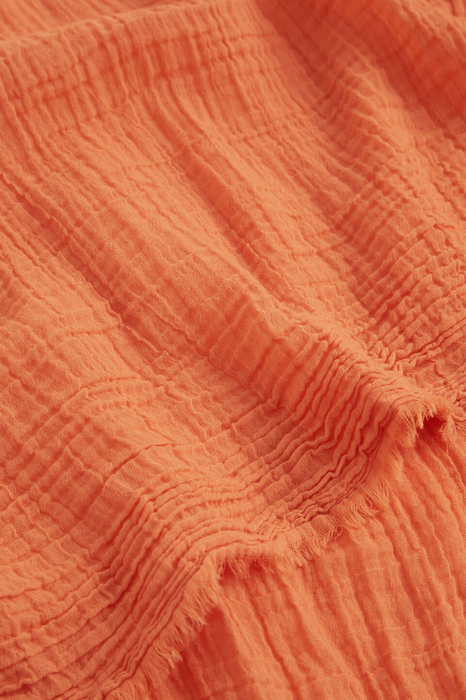 Cotton Cheesecloth Scarf  Orange Spritz
