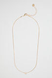 Gold Initial Necklace  N  hi-res