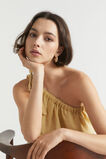 Linen One Shoulder Camisole  Shortbread  hi-res