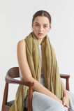 Linen Stripe Scarf  Deep Bronze Stripe  hi-res