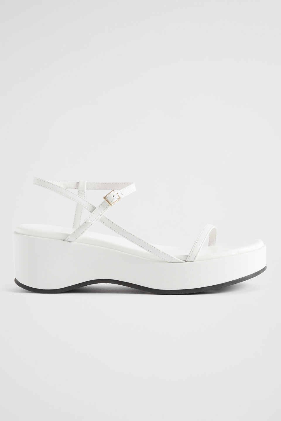 Dahlia Strappy Wedge  White