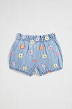 Floral Denim Short  Classic Wash  hi-res