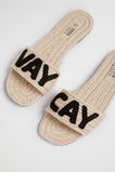 Word Espadrille Slide  Natural  hi-res