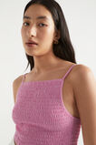 Shirred Jersey Crop  Soft Orchid  hi-res