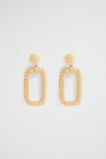 Rectangular Raffia Earring  Light Chestnut  hi-res