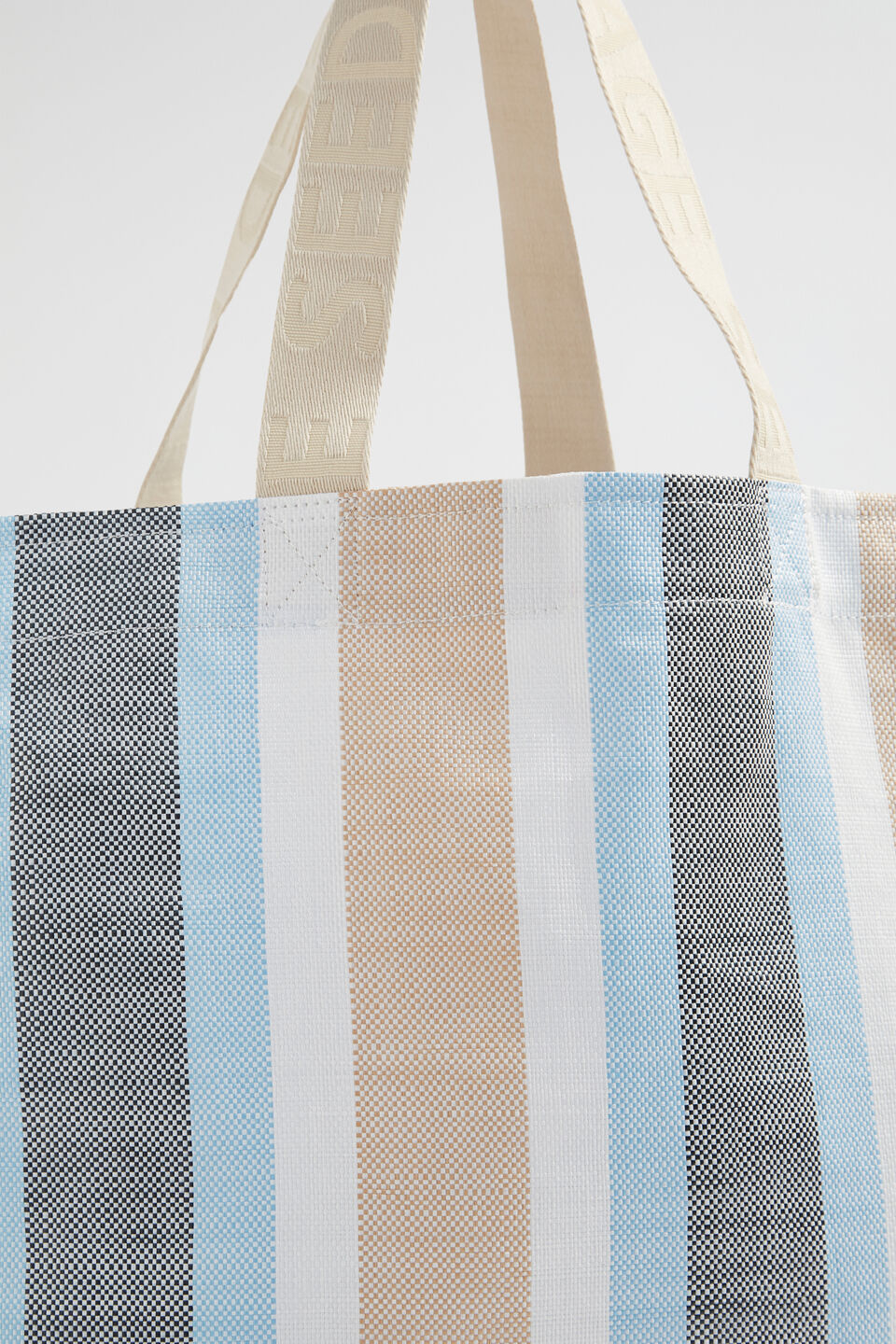 Logo Stripe Tote  Bluebell Multi