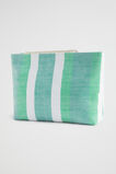 Logo Stripe Pouch  Deep Teal Stripe  hi-res