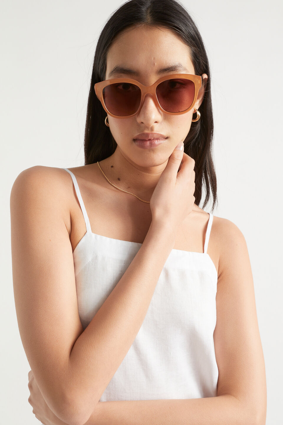 Emily Sunglasses  Chestnut