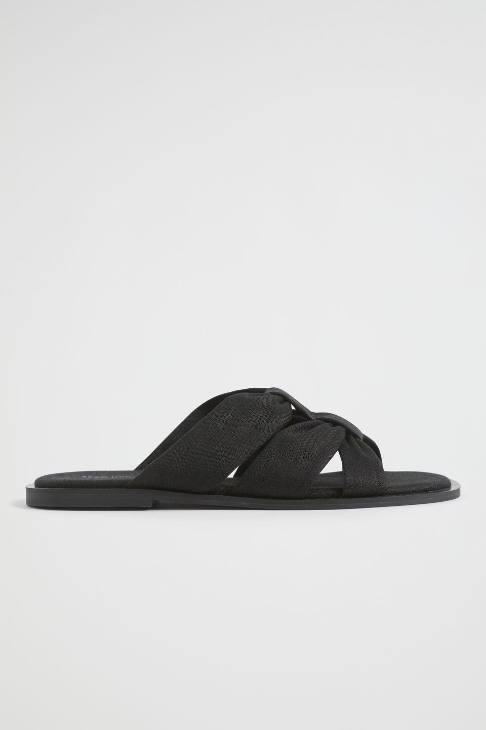 Sophie Textile Slide  Black