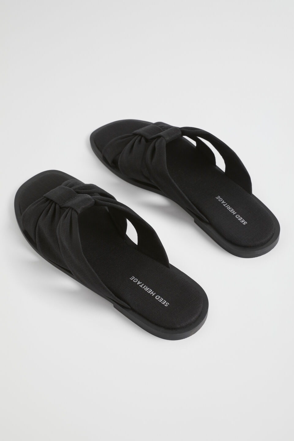 Sophie Textile Slide  Black