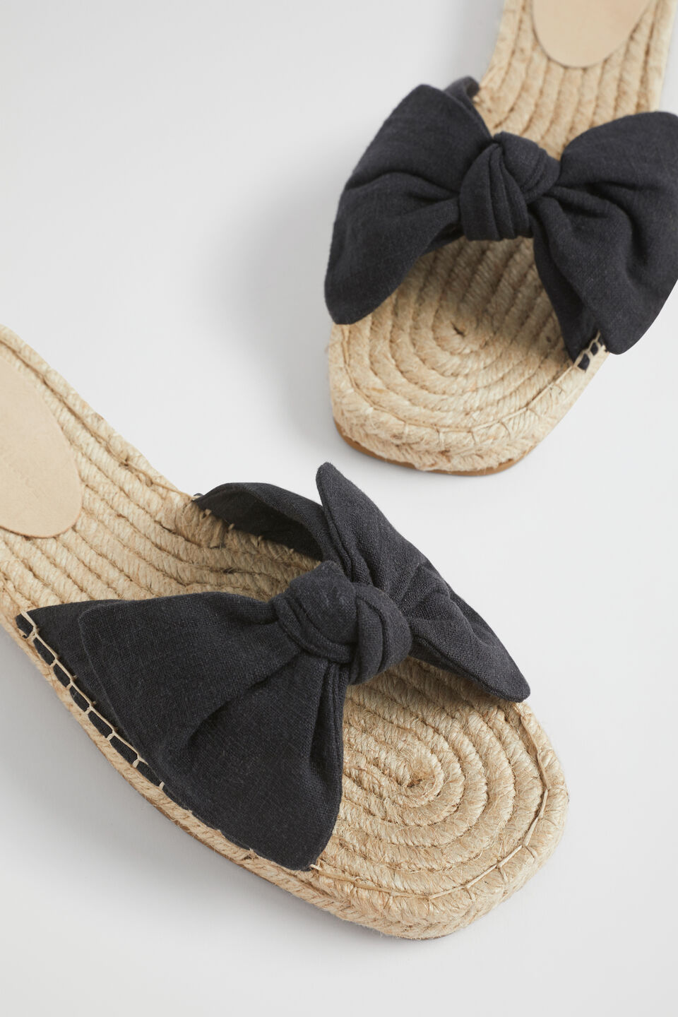 Sandra Knot Espadrille  Black