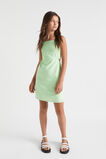 Cut-Out Tie Dress  Lime green  hi-res