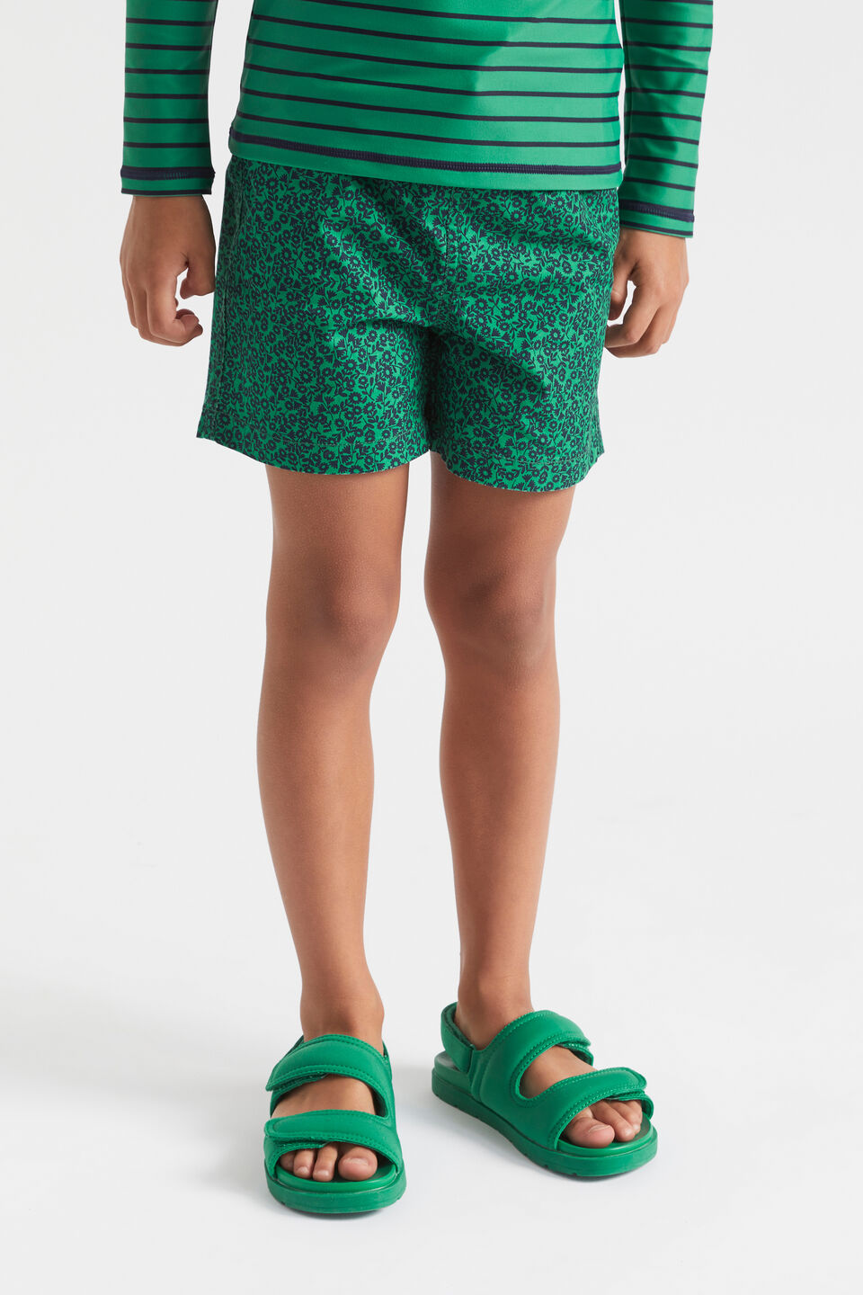 Ditsy Boardshort  Palm Green