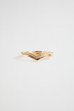 Wishbone Ring Set  Gold  hi-res