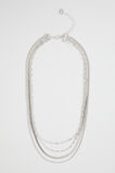 Multi Chain Necklace  Silver  hi-res