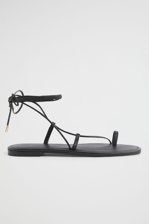 Steffi Tie Up Sandal  Black  hi-res