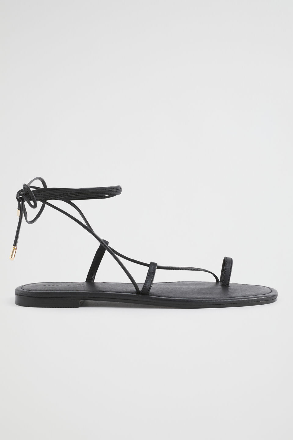 Steffi Tie Up Sandal  Black