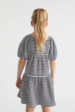 Pique Stripe Dress  Midnight Stripe  hi-res