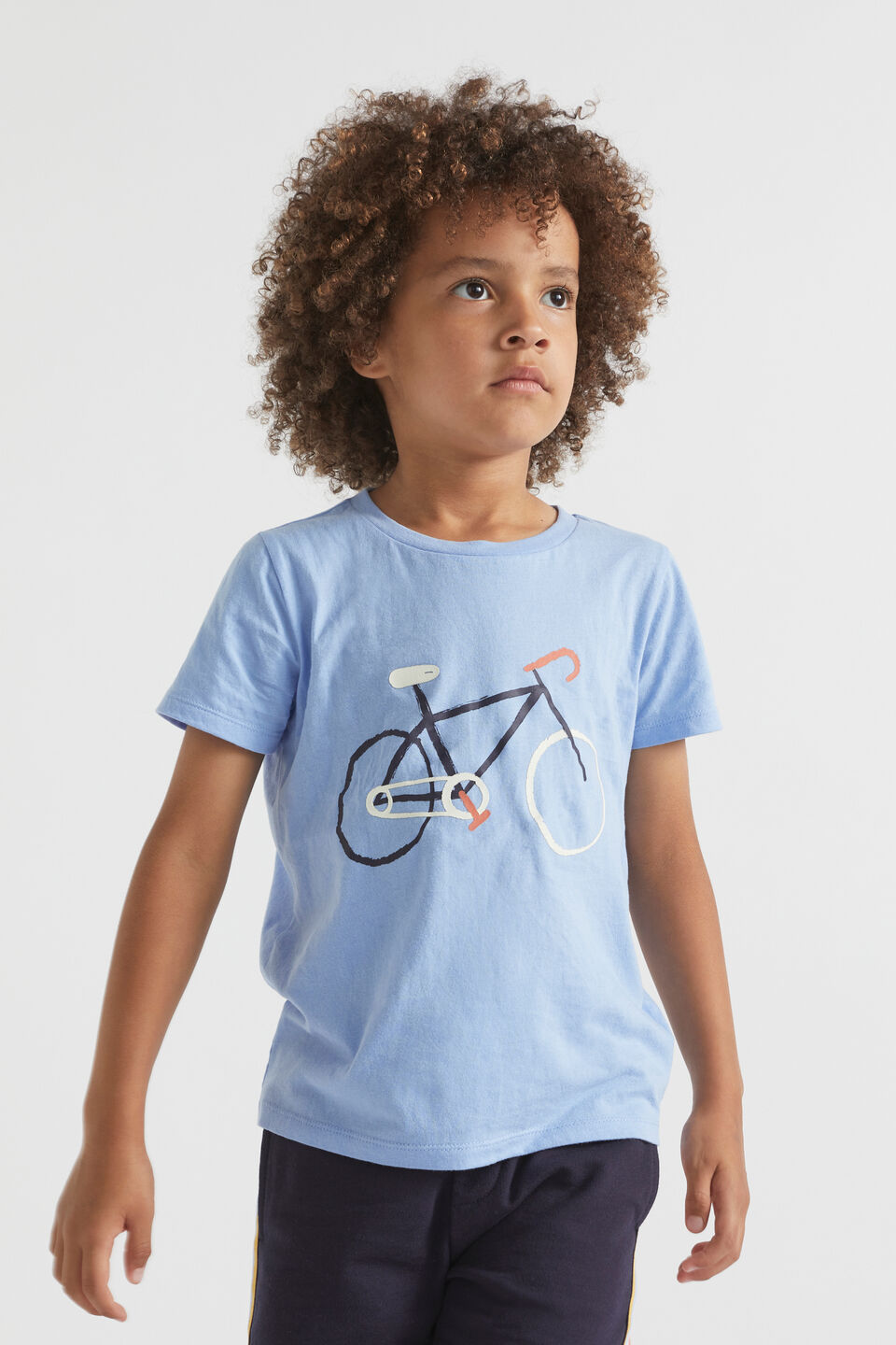 Bike Tee  Periwinkle