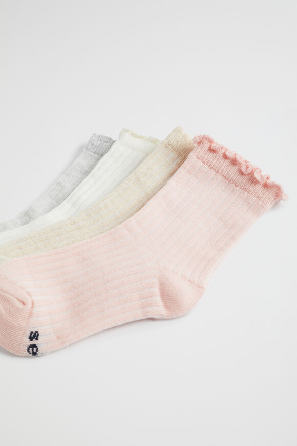 Rib Sock 4 Pack  Multi  hi-res