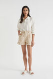 Cotton Paperbag Short  Sheer Beige  hi-res