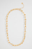 Ball Link Chain Necklace  Gold  hi-res