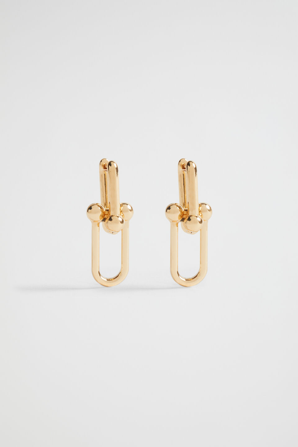 Ball Link Drop Earring  Gold