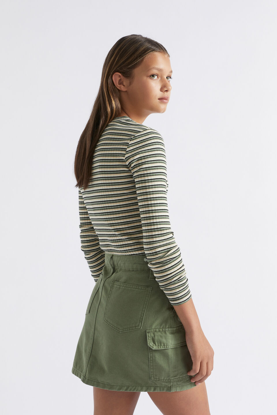 Utility Skirt  Khaki