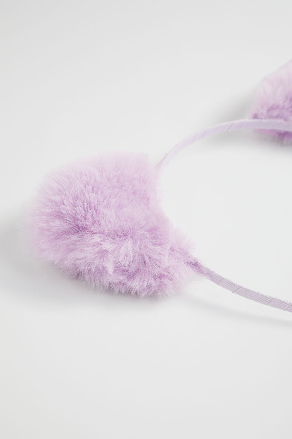 Faux Fur Headband  Lilac