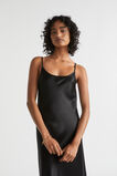 Satin Slip Dress  Black  hi-res