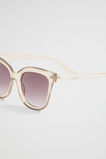 Jessica Rounded Sunglasses  Sheer Beige  hi-res