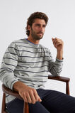 Stripe Tee  Grey Marle  hi-res