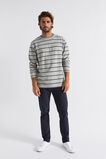 Stripe Tee  Grey Marle  hi-res