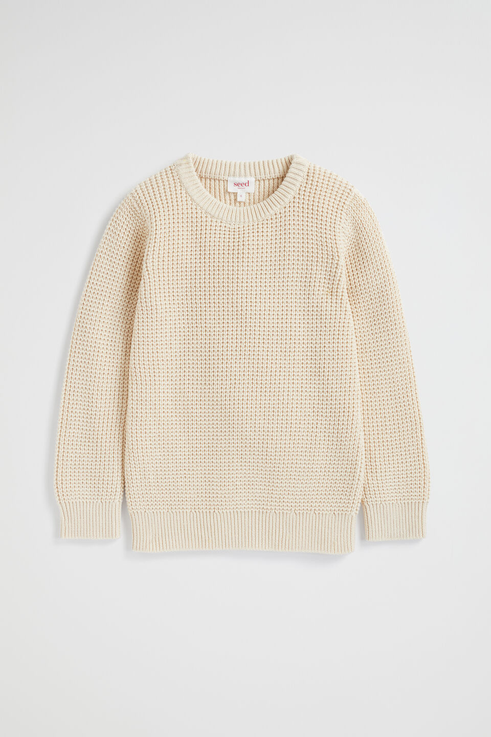 Waffle Knit  Rich Cream