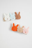 Felt Bunny Duck Clips  Multi  hi-res