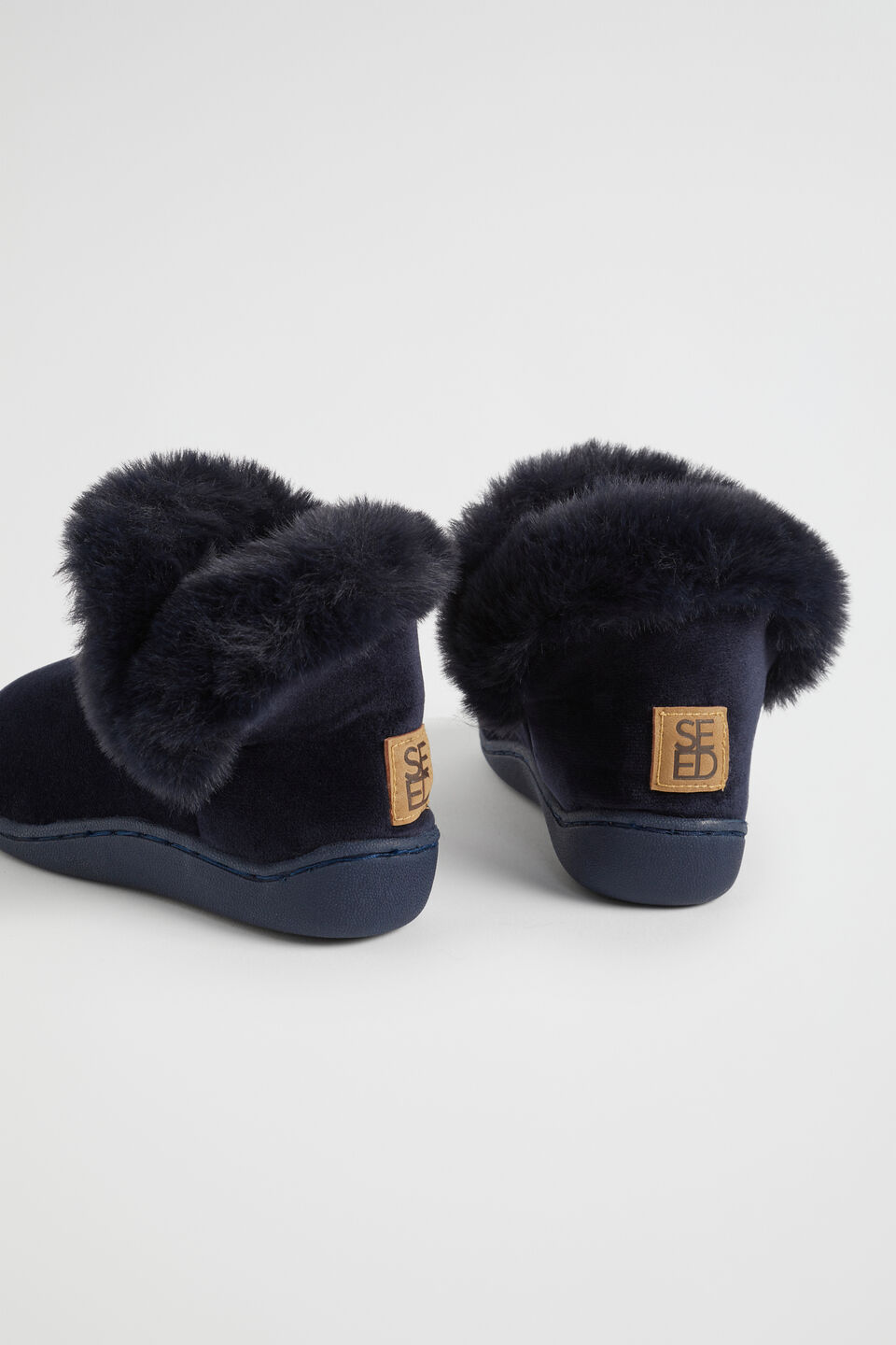 Fluffy House Boot  Navy
