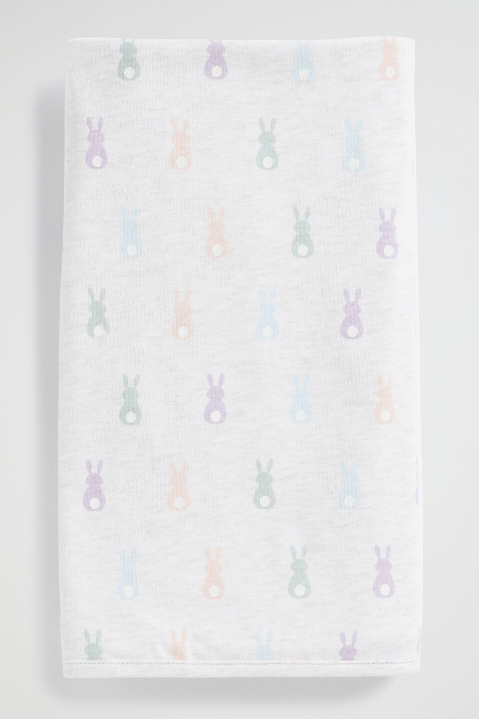 Bunny Tail Stretchy Wrap  Snow Marle