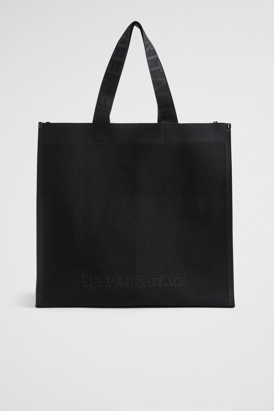 Knitted Tote  Black